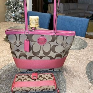 Coach Tote and Coach Wallet